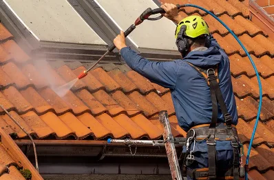 Démoussage et hydrofuge de toiture à Saint-Éman